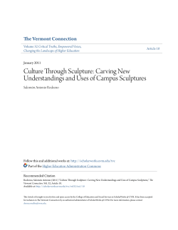 Culture Through Sculpture: Carving New Understandings and Uses
