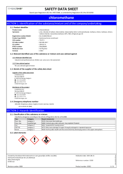 SAFETY DATA SHEET chloromethane