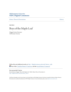 Boys of the Maple Leaf