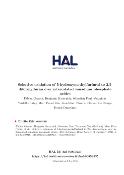 Selective oxidation of 5-hydroxymethylfurfural to 2,5