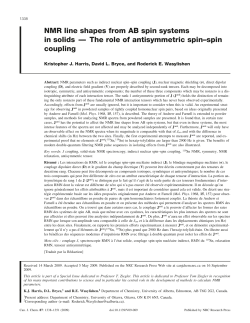 NMR line shapes from AB spin systems in solids &mdash; The role of
