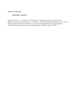 Chapter 2 - Tohono O`odham Legislative Branch