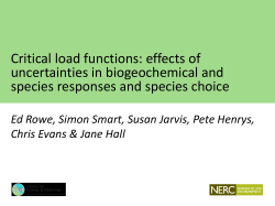 Critical load functions: effects of uncertainties in biogeochemical and