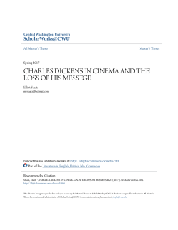 CHARLES DICKENS IN CINEMA AND THE LOSS OF HIS MESSEGE