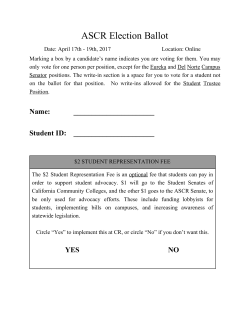 Corrected Ballot - College of the Redwoods