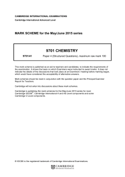June 2015 Mark Scheme 41 - Cambridge International Examinations