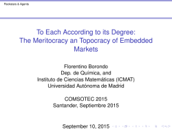 To Each According to its Degree: The Meritocracy an Topocracy of