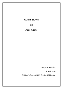 admissions by children