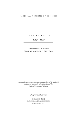 chester stock - National Academy of Sciences