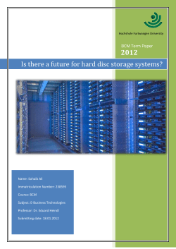 Is there a future for hard disc storage systems?