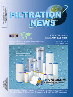 New Polypropylene Media for String-Wound Filter Cartridges