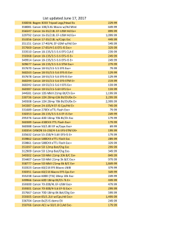 Bergen County Camera Used Equipment List
