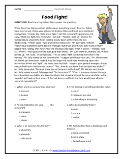 Food Fight! - English Worksheets Land