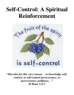 # 9 Self Control