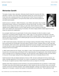 Mohandas Gandhi