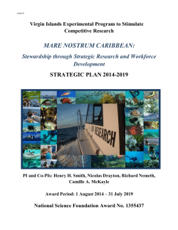 mare nostrum caribbean - University of the Virgin Islands