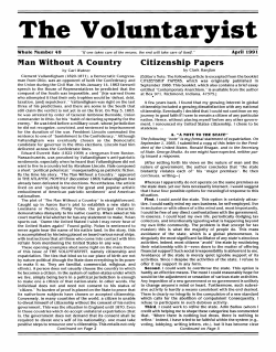 Issue 49 - Voluntaryist.com