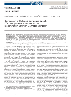 Comparison of Bulk and Compound-Speciﬁc C