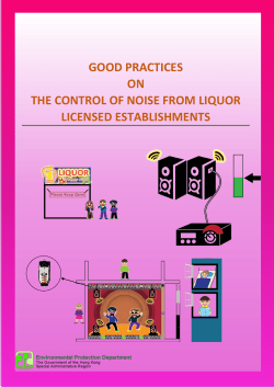 good practices on the control of noise from liquor licensed