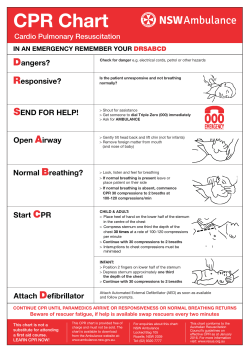 CPR Chart - NSW Ambulance