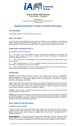 ENHANCED BLANKET STUDENT ACCIDENT