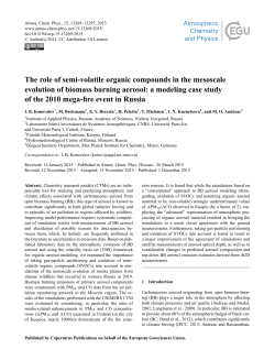 The role of semi-volatile organic compounds in the mesoscale
