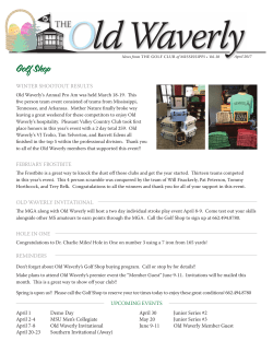 April 2017 - Old Waverly Golf Club