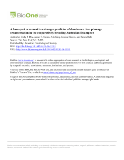 A bare-part ornament is a stronger predictor of