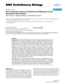 Deng, J., Carbone, I. and R. A Dean. 2007.