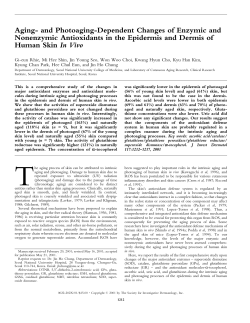 Aging- and Photoaging-Dependent Changes of - Beauty