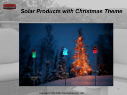 Solar Products with Christmas Theme