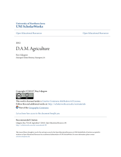 DAM Agriculture - UNI ScholarWorks