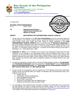 2016 International Coastal Clean Up