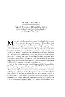 Robert Magella / Rupert Brooke and Isaac Rosenberg