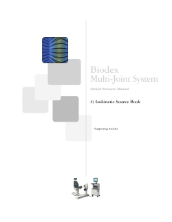 Biodex Multi-Joint System