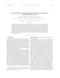 Status and Outlook of Operational Satellite Precipitation Algorithms