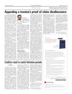 Appealing a trustee`s proof of claim disallowance