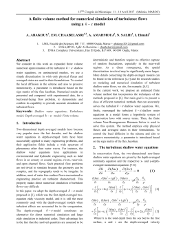 A finite volume method for numerical simulation of turbulence flows