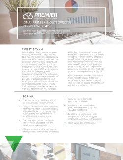 payroll with adp - Jonas Construction Software