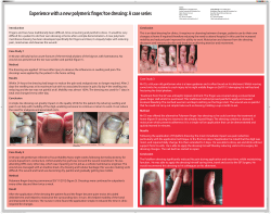 Introduction Fingers and toes have traditionally been difficult, time