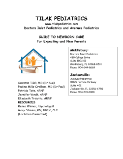 Guide to Newborn Care - Doctors Inlet Pediatrics