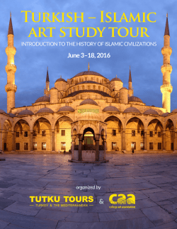 Turkish – Islamic art study tour