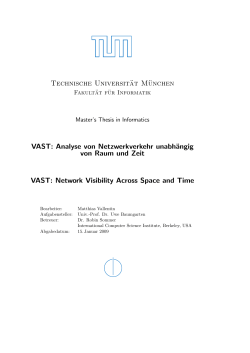 Technische Universit&auml;t M&uuml;nchen VAST: Analyse von