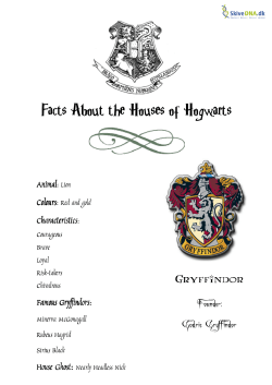Facts About the Houses of Hogwarts