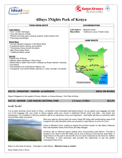 6Days 3Nights Peek of Kenya