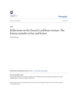 Reflections on the French Caribbean woman: The femme matador in