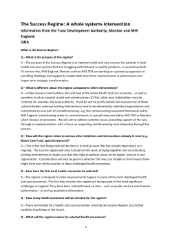 success regime questions and answers