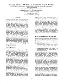 Socially Situated AI: What It Means and Why It