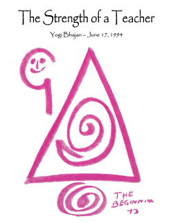 The Strength of a Teacher - Kundalini Research Institute