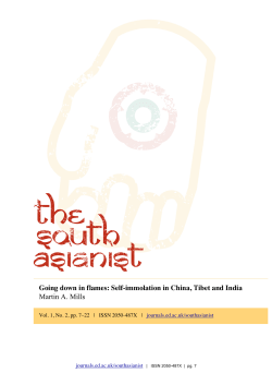Going down in flames: Self-immolation in China, Tibet and India